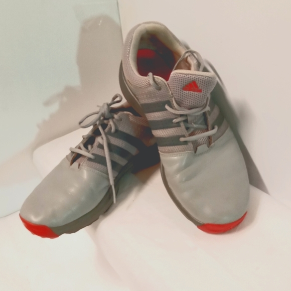 Adidas Bounce Golf Sneakers Grey Leather Men'sSize 9.5